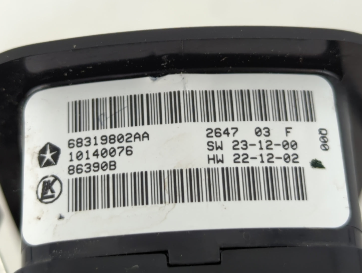 2016-2022 Jeep Grand Cherokee Master Power Window Switch Replacement Driver Side Left P/N:68319802AA Fits OEM Used Auto Part