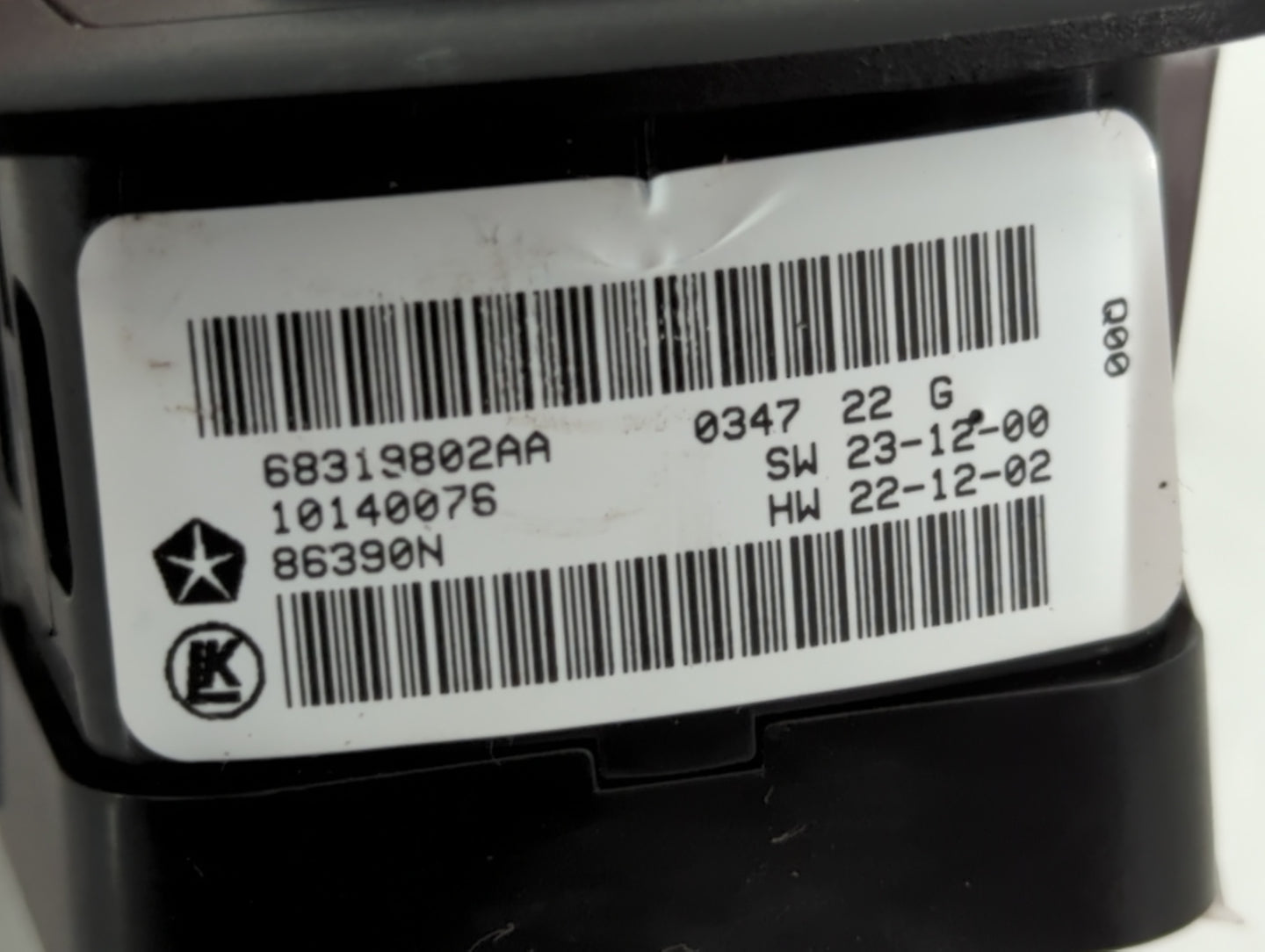 2016-2022 Jeep Grand Cherokee Master Power Window Switch Replacement Driver Side Left P/N:68319802AA Fits OEM Used Auto Part