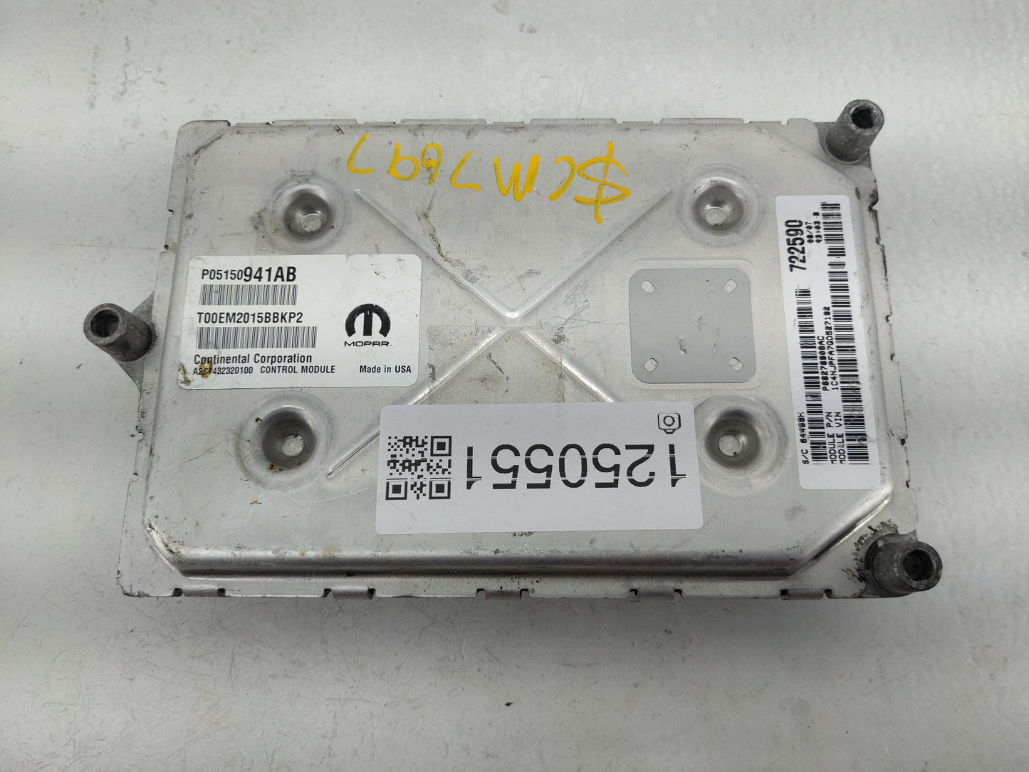 2015-2017 Jeep Patriot PCM Engine Control Computer ECU ECM PCU OEM P/N:P68276909AC P05150941AB Fits Fits 2015 2016 2017 OEM 