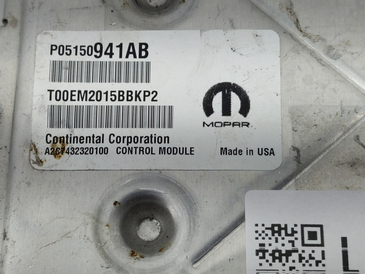2015-2017 Jeep Patriot PCM Engine Control Computer ECU ECM PCU OEM P/N:P68276909AC P05150941AB Fits Fits 2015 2016 2017 OEM 