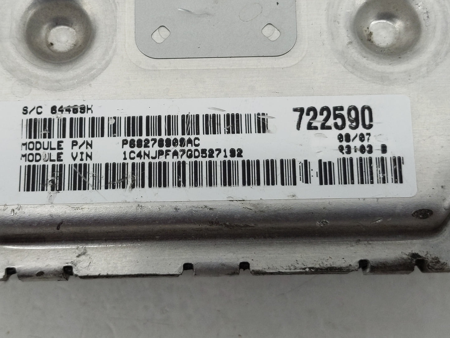 2015-2017 Jeep Patriot PCM Engine Control Computer ECU ECM PCU OEM P/N:P68276909AC P05150941AB Fits Fits 2015 2016 2017 OEM 