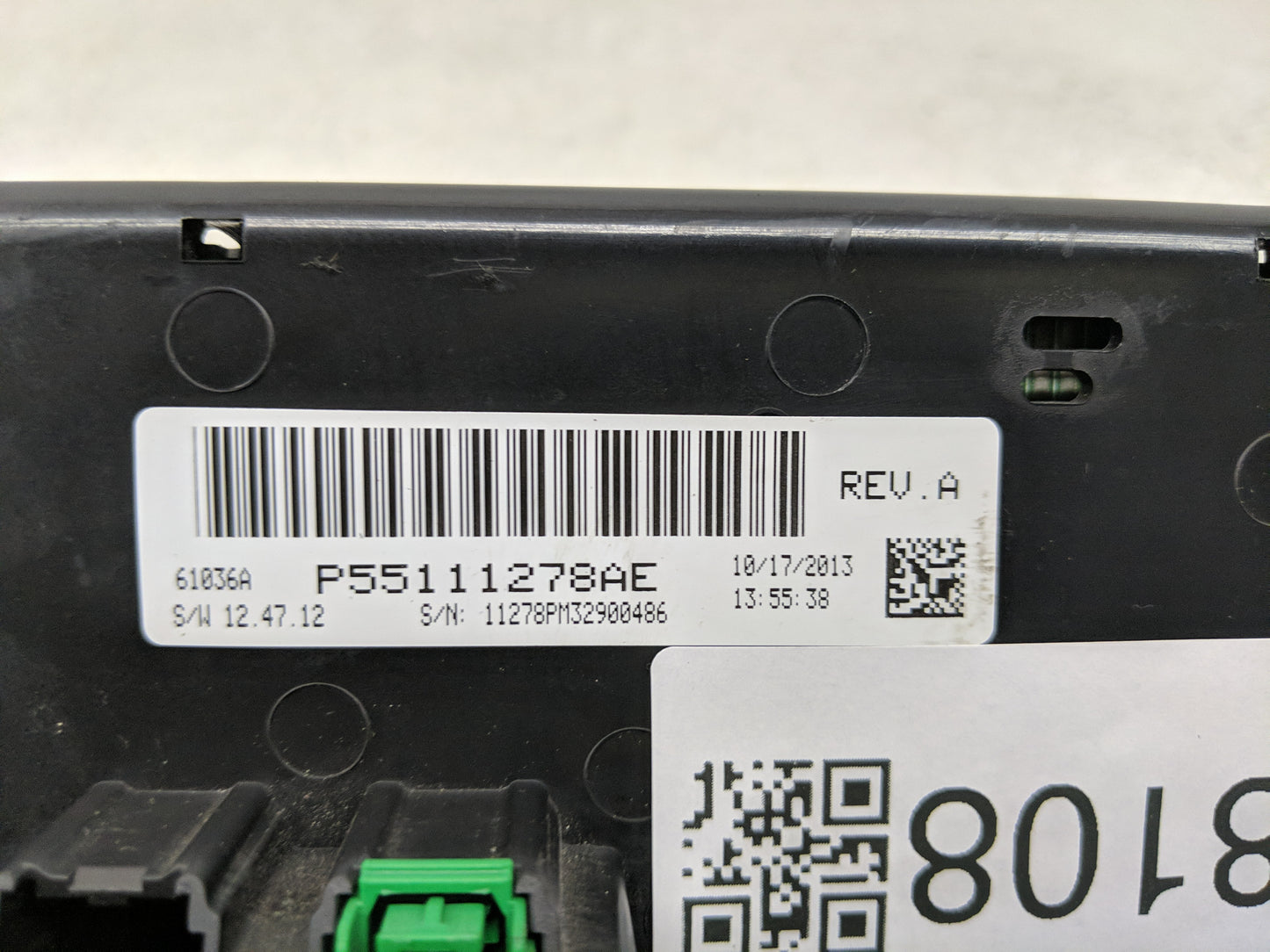 2011-2017 Jeep Patriot Climate Control Module Temperature AC/Heater Replacement P/N:P55111278AE Fits OEM Used Auto Parts - O