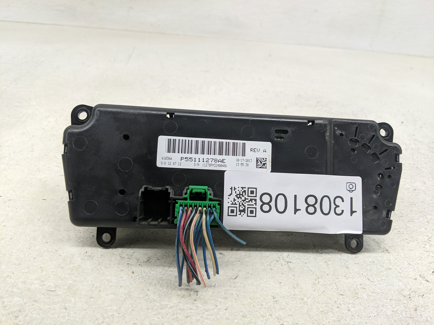 2011-2017 Jeep Patriot Climate Control Module Temperature AC/Heater Replacement P/N:P55111278AE Fits OEM Used Auto Parts - O