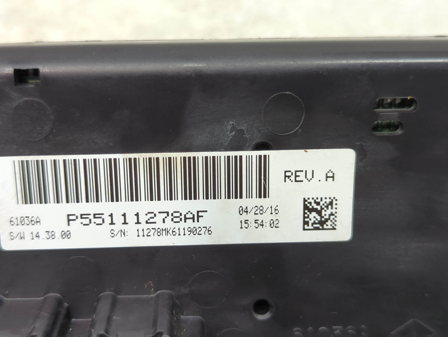2011-2017 Jeep Patriot Climate Control Module Temperature AC/Heater Replacement P/N:P55111278AF Fits OEM Used Auto Parts - O