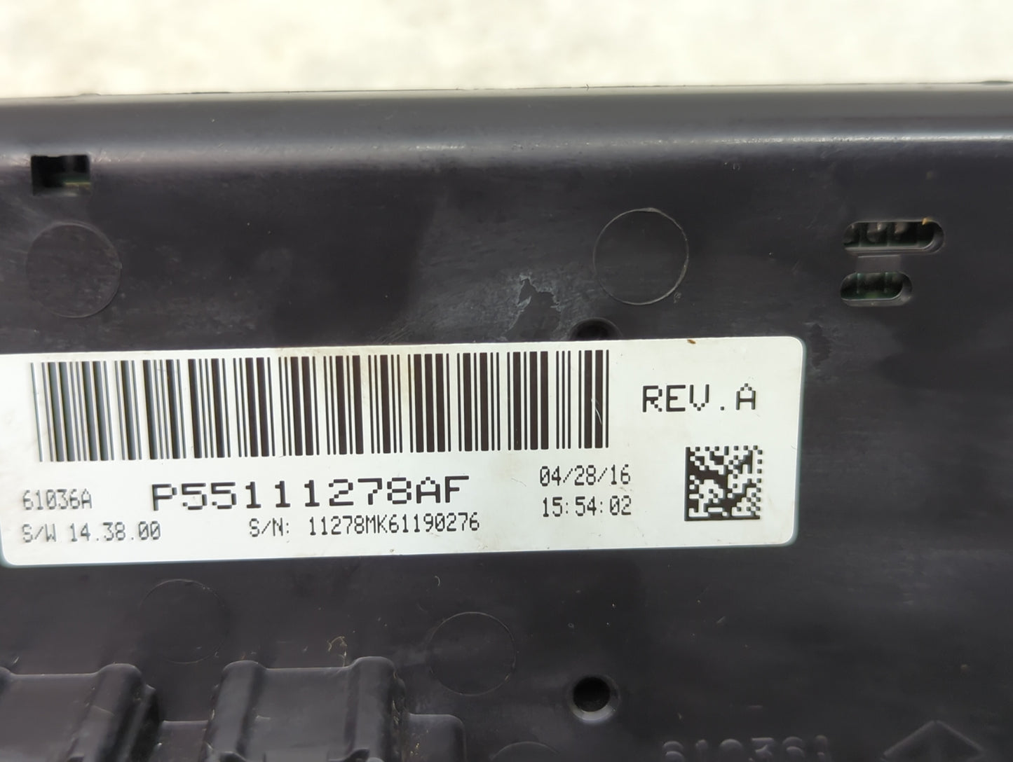 2011-2017 Jeep Patriot Climate Control Module Temperature AC/Heater Replacement P/N:P55111278AF Fits OEM Used Auto Parts - O