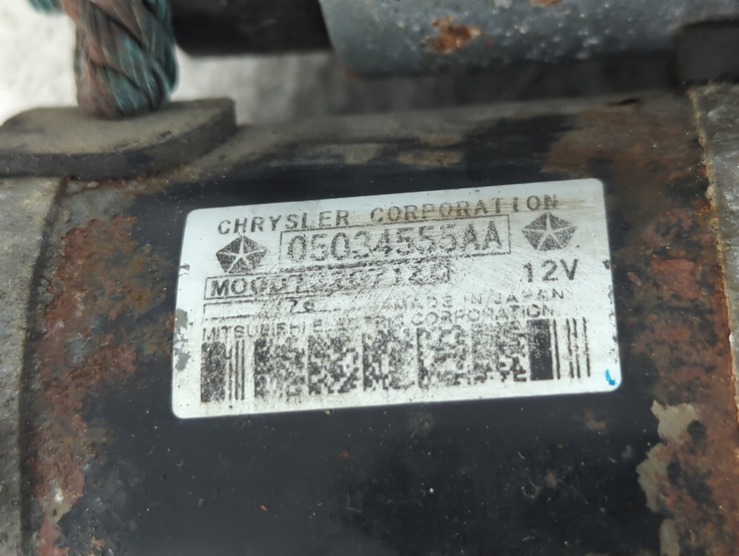2007-2017 Jeep Patriot Car Starter Motor Solenoid OEM P/N:05034555AA Fits OEM Used Auto Parts - Oemusedautoparts1.com