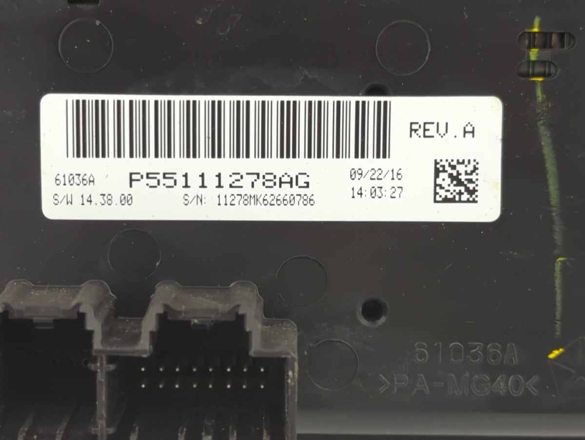 2011-2017 Jeep Patriot Climate Control Module Temperature AC/Heater Replacement P/N:P55111278AG Fits OEM Used Auto Parts - O