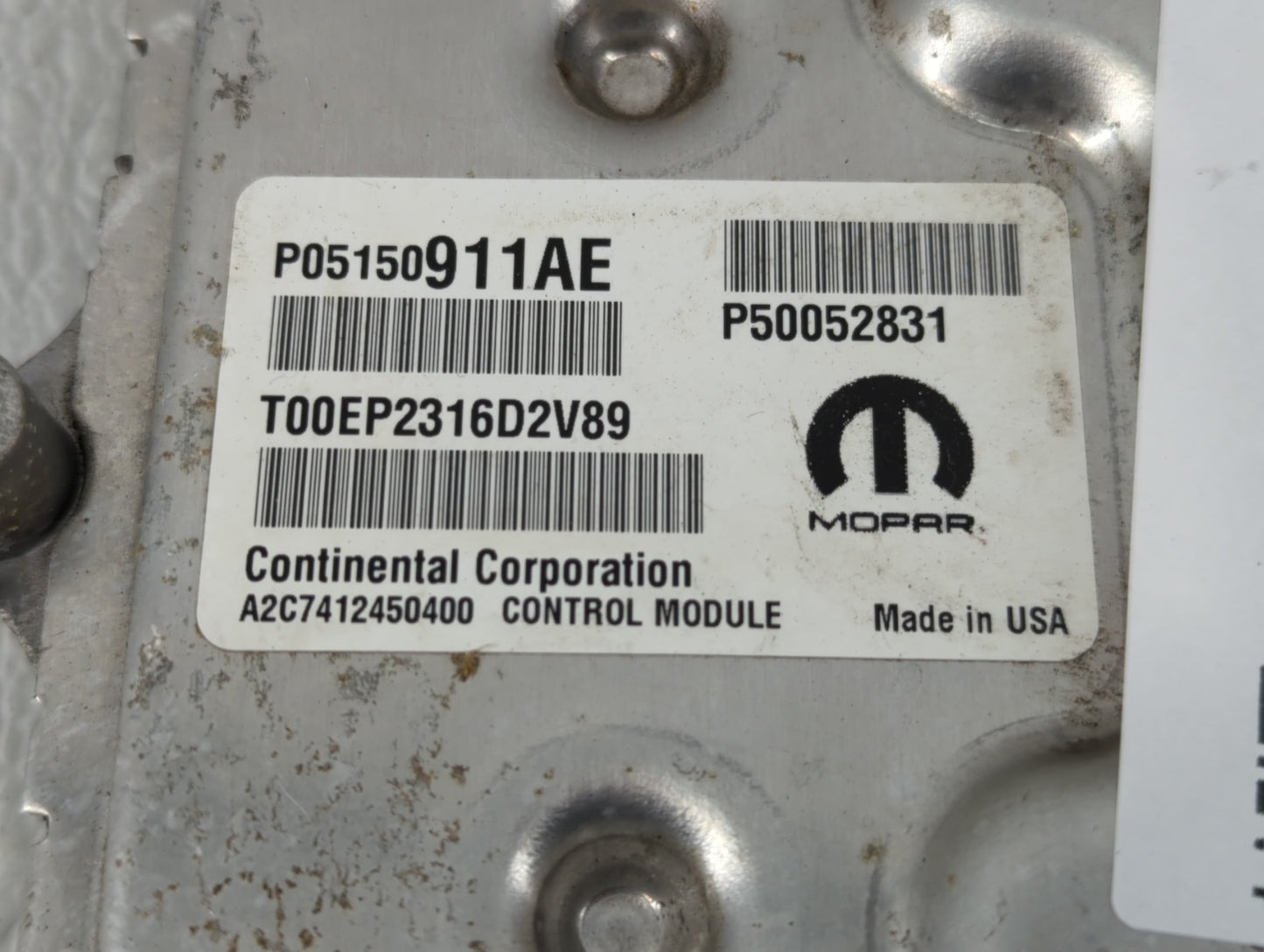 2015-2017 Jeep Renegade PCM Engine Control Computer ECU ECM PCU OEM P/N:P05150911AE Fits Fits 2015 2016 2017 OEM Used Auto P