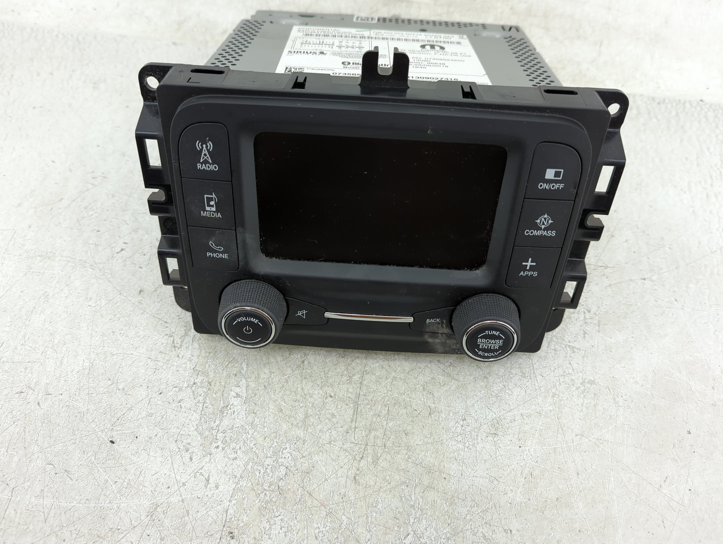 2015-2017 Jeep Renegade Radio AM FM Cd Player Receiver Replacement Fits Fits 2015 2016 2017 OEM Used Auto Parts - Oemusedaut