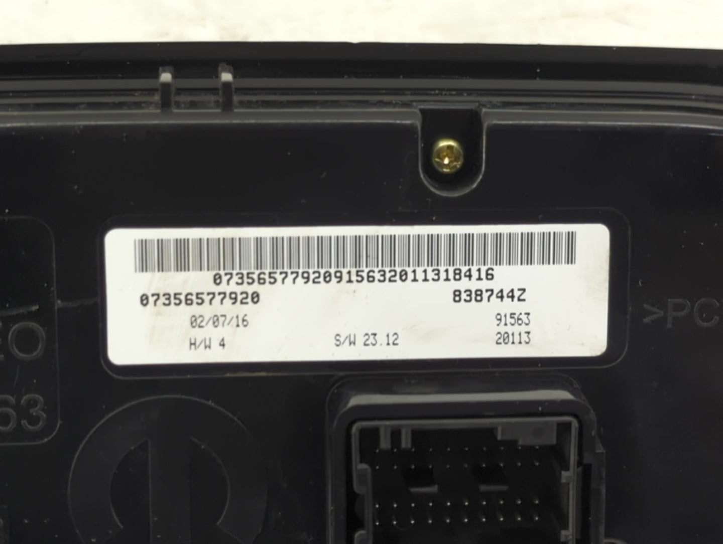 2015-2016 Jeep Renegade Climate Control Module Temperature AC/Heater Replacement P/N:07356577920 838744Z Fits Fits 2015 2016