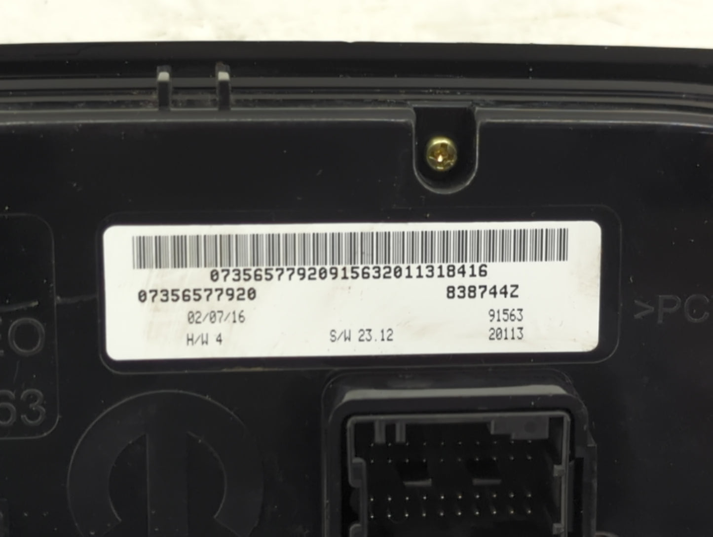 2015-2016 Jeep Renegade Climate Control Module Temperature AC/Heater Replacement P/N:07356577920 838744Z Fits Fits 2015 2016