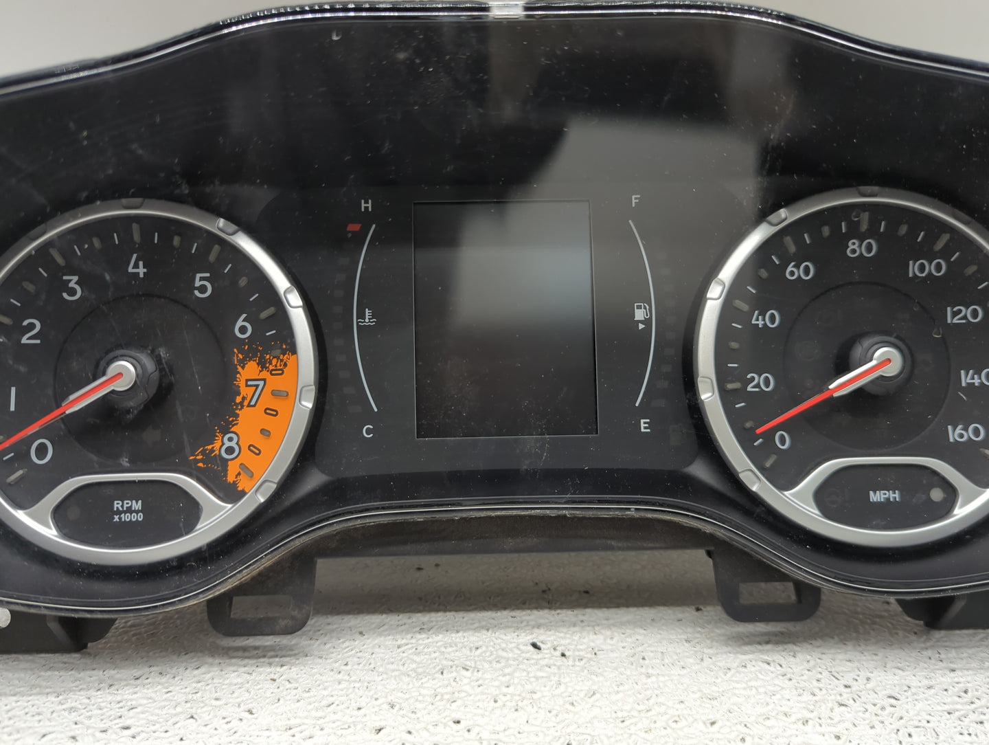 2015-2017 Jeep Renegade Instrument Cluster Speedometer Gauges Miles: Fits Fits 2015 2016 2017 OEM Used Auto Parts - Oemuseda