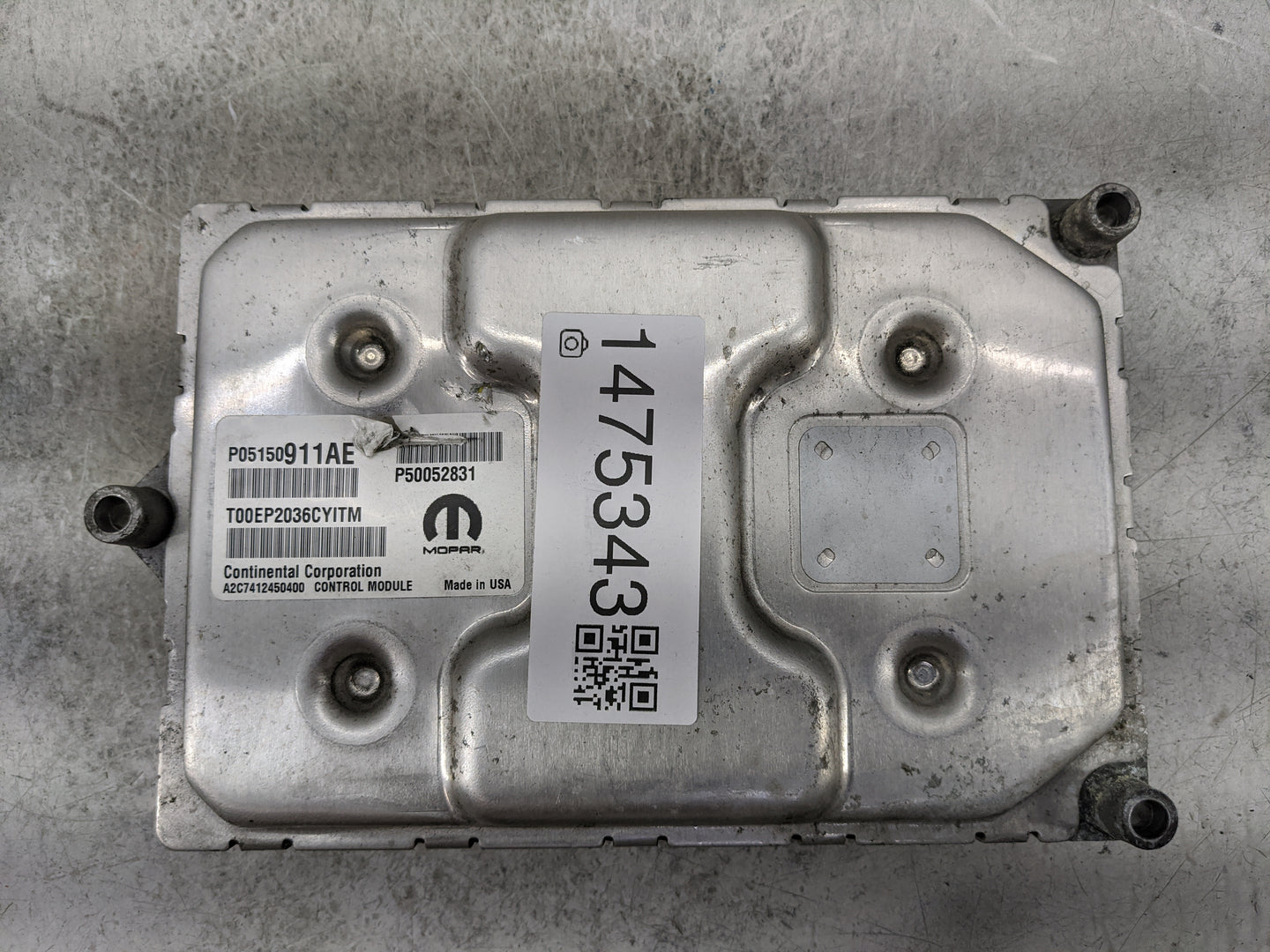2015-2017 Jeep Renegade PCM Engine Control Computer ECU ECM PCU OEM P/N:P05150911AE P50052831 Fits Fits 2015 2016 2017 OEM U