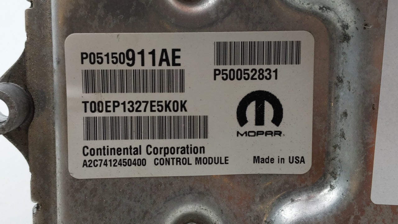 2015-2017 Jeep Renegade PCM Engine Control Computer ECU ECM PCU OEM P/N:P05150911AD P05150911AE Fits Fits 2015 2016 2017 OEM