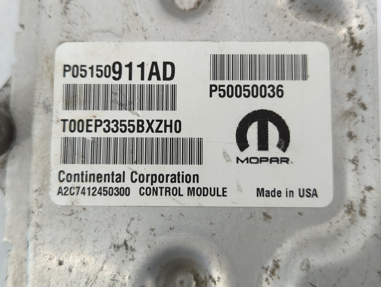 2015-2017 Jeep Renegade PCM Engine Control Computer ECU ECM PCU OEM P/N:P05150911AD P05150911AE Fits Fits 2015 2016 2017 OEM