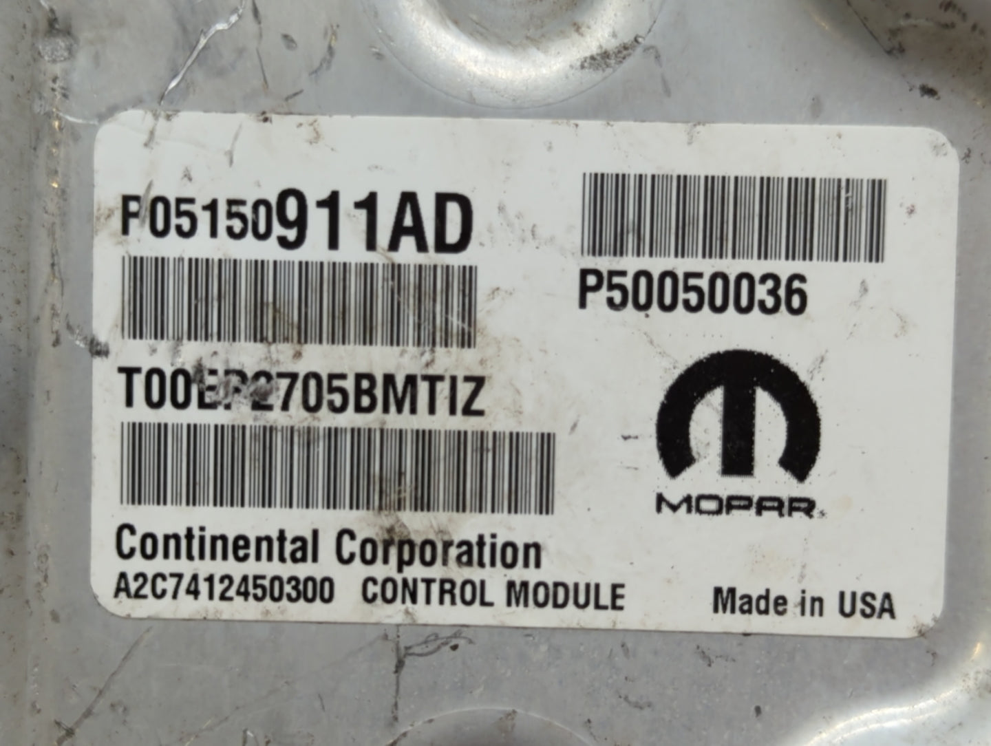2015-2017 Jeep Renegade PCM Engine Control Computer ECU ECM PCU OEM P/N:P05150911AD P05150911AE Fits Fits 2015 2016 2017 OEM