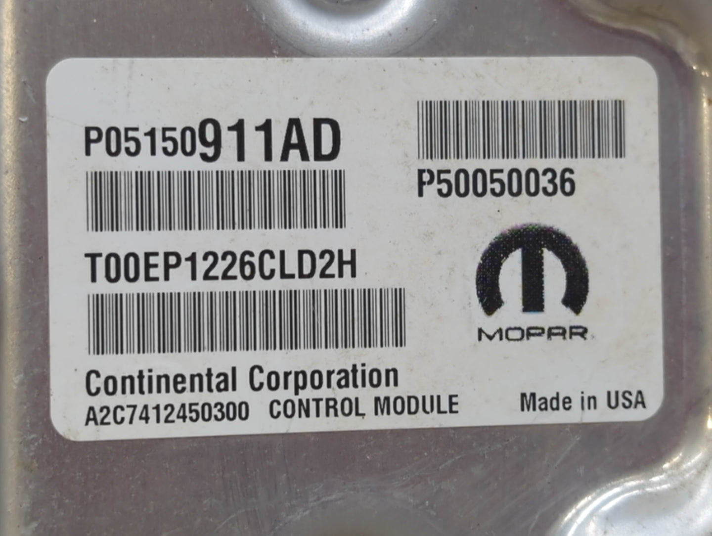 2015-2017 Jeep Renegade PCM Engine Control Computer ECU ECM PCU OEM P/N:P05150911AD P05150911AE Fits Fits 2015 2016 2017 OEM