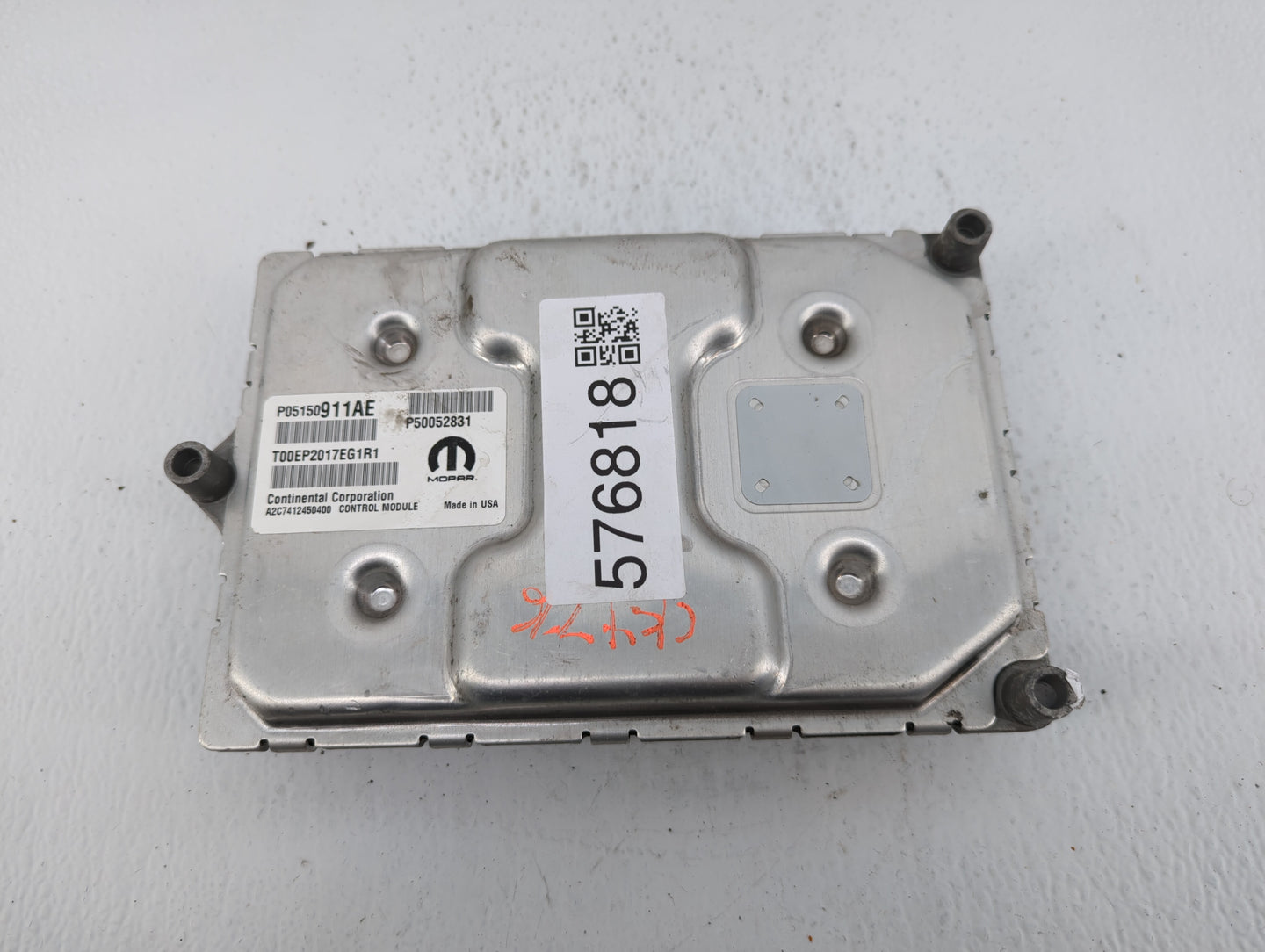2015-2017 Jeep Renegade PCM Engine Control Computer ECU ECM PCU OEM P/N:P05150911AE Fits Fits 2015 2016 2017 OEM Used Auto P