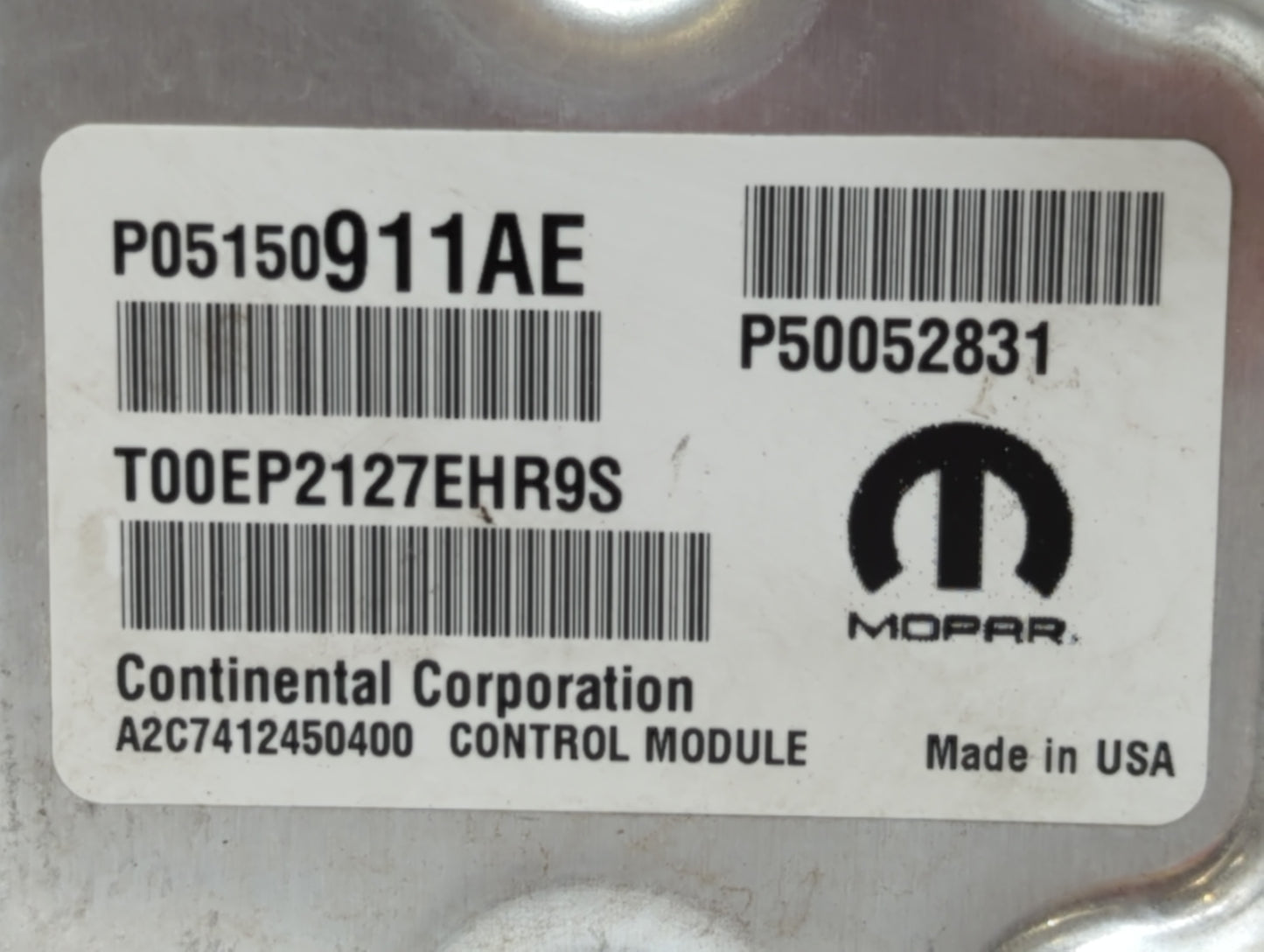2015-2017 Jeep Renegade PCM Engine Control Computer ECU ECM PCU OEM P/N:P05150911AE Fits Fits 2015 2016 2017 OEM Used Auto P