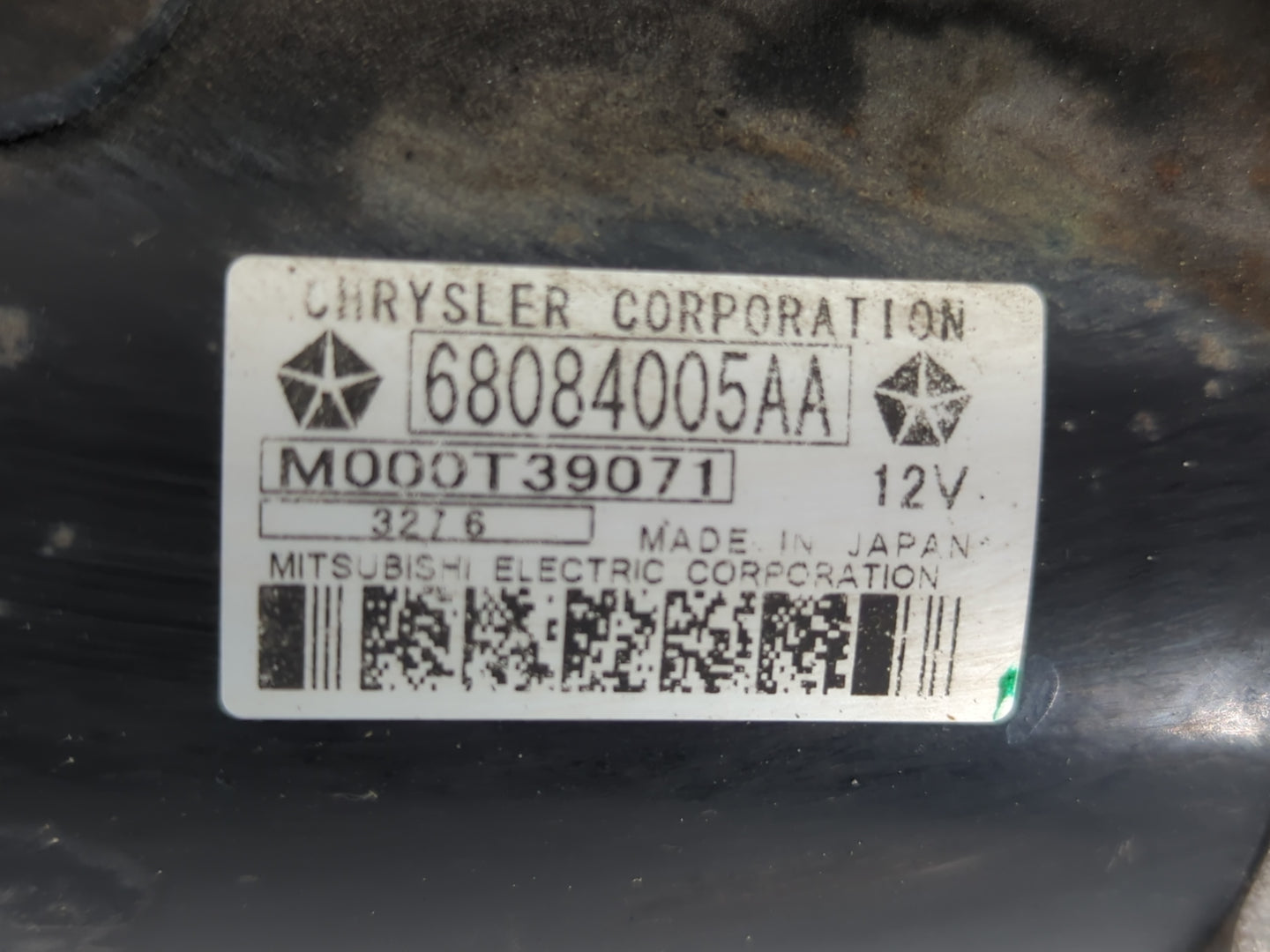 2015-2021 Jeep Renegade Car Starter Motor Solenoid OEM P/N:M000T39071 68084005AA Fits OEM Used Auto Parts - Oemusedautoparts