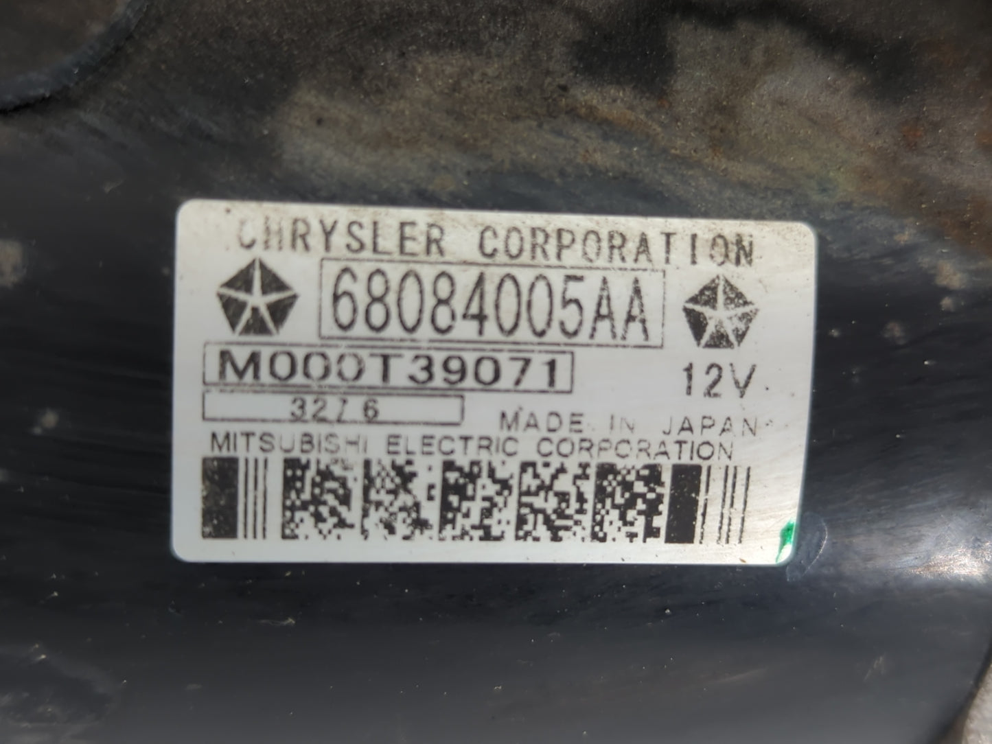 2015-2021 Jeep Renegade Car Starter Motor Solenoid OEM P/N:M000T39071 68084005AA Fits OEM Used Auto Parts - Oemusedautoparts