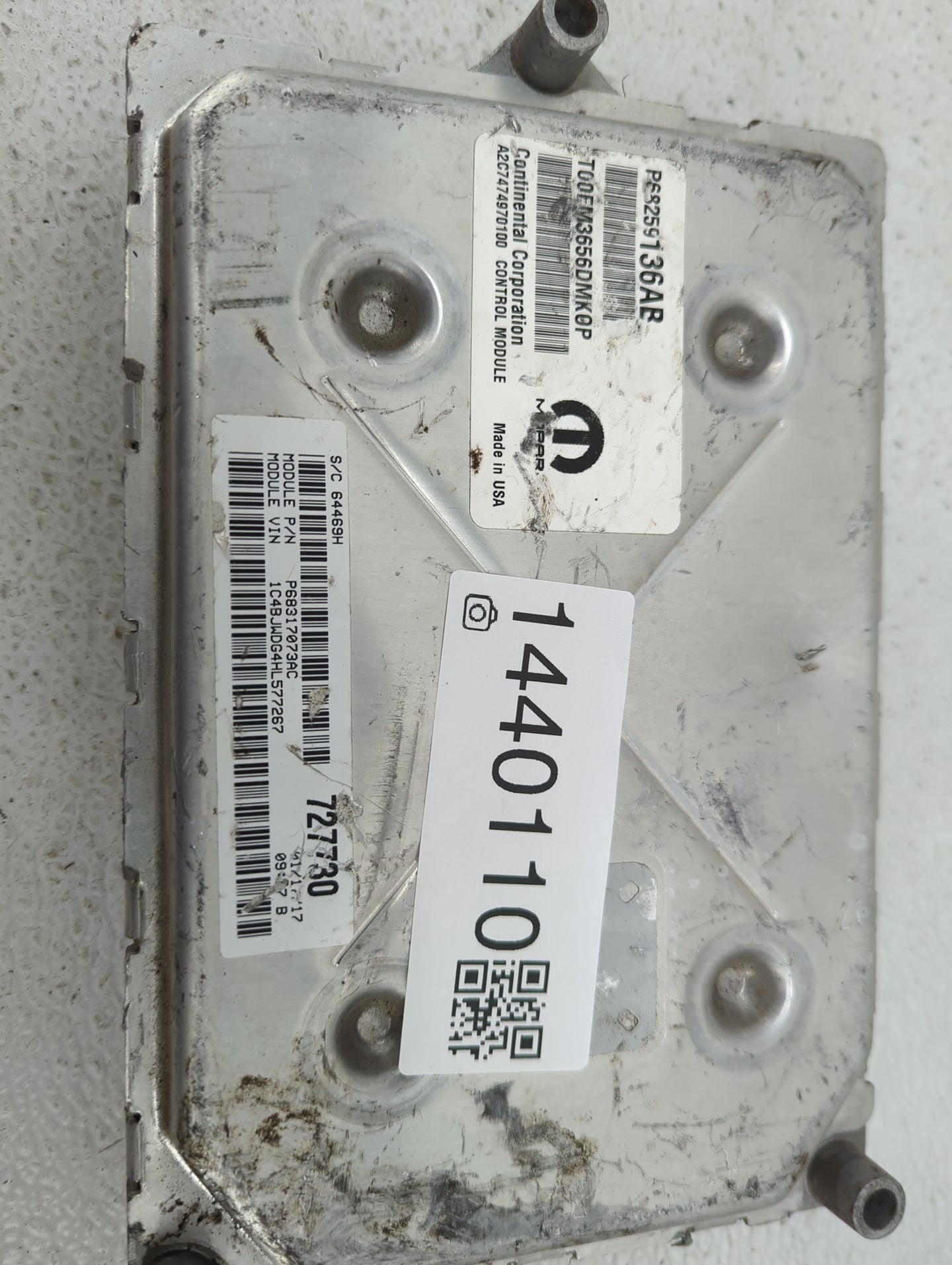 2016-2018 Jeep Wrangler PCM Engine Control Computer ECU ECM PCU OEM P/N:P68259136AB P68317078AC Fits Fits 2016 2017 2018 OEM