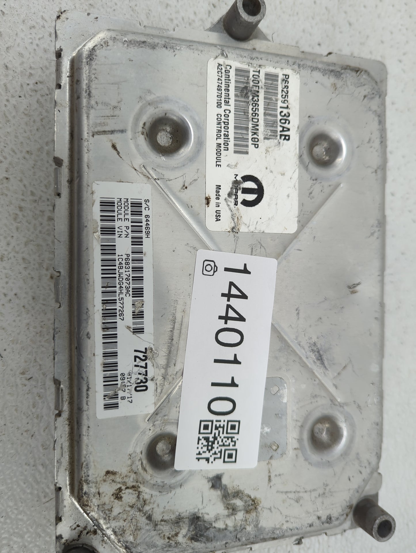 2016-2018 Jeep Wrangler PCM Engine Control Computer ECU ECM PCU OEM P/N:P68259136AB P68317078AC Fits Fits 2016 2017 2018 OEM