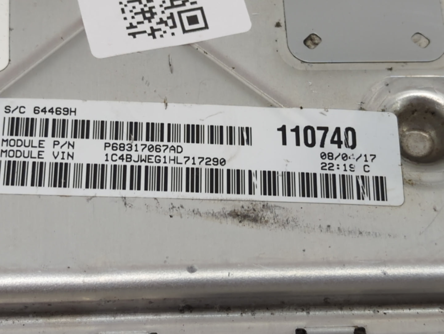 2016-2018 Jeep Wrangler PCM Engine Control Computer ECU ECM PCU OEM P/N:P68259136AB P68317067AD Fits Fits 2016 2017 2018 OEM