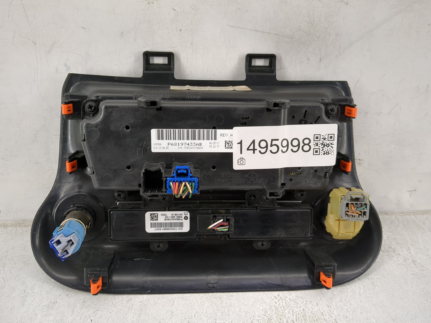 2014-2018 Jeep Wrangler Climate Control Module Temperature AC/Heater Replacement P/N:P68197433AB P68064717AB Fits OEM Used A