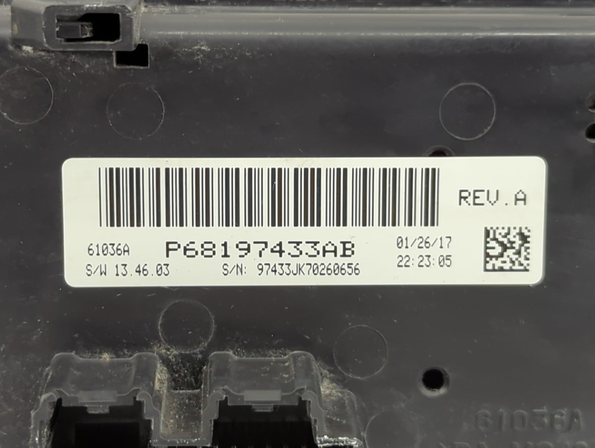 2014-2018 Jeep Wrangler Climate Control Module Temperature AC/Heater Replacement P/N:P68197433AB Fits OEM Used Auto Parts - 