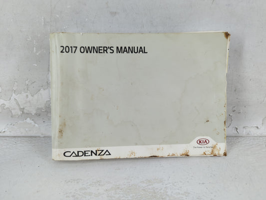 2017 Kia Cadenza Owners Manual Book Guide P/N:HF6O-EU71E OEM Used Auto Parts - Oemusedautoparts1.com