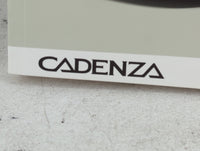 2017 Kia Cadenza Owners Manual Book Guide P/N:HF6O-EU72G OEM Used Auto Parts - Oemusedautoparts1.com