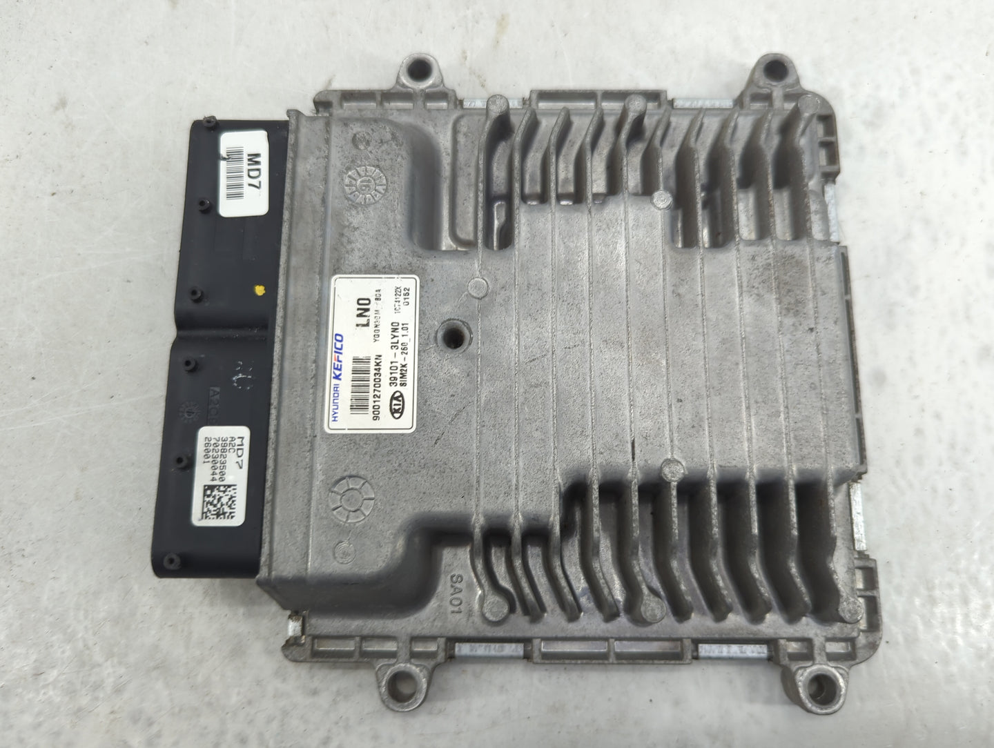 2017-2019 Kia Cadenza PCM Engine Control Computer ECU ECM PCU OEM P/N:39101-3LYN0 9001270034KN, SIM2K-260 Fits Fits 2017 201