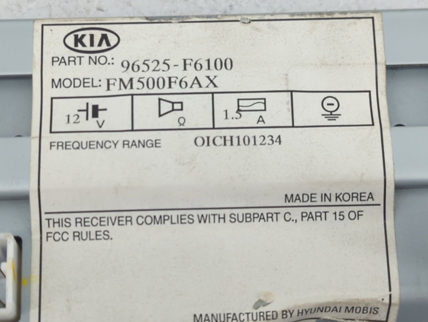 2017-2019 Kia Cadenza Information Display Screen - Oemusedautoparts1.com