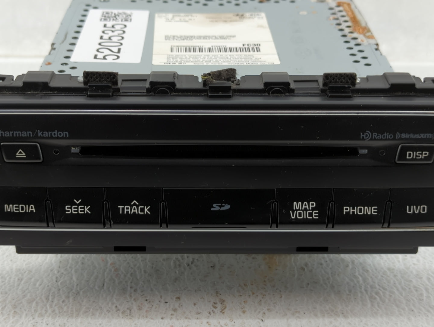 2017-2018 Kia Cadenza Am Fm Cd Player Radio Receiver - Oemusedautoparts1.com
