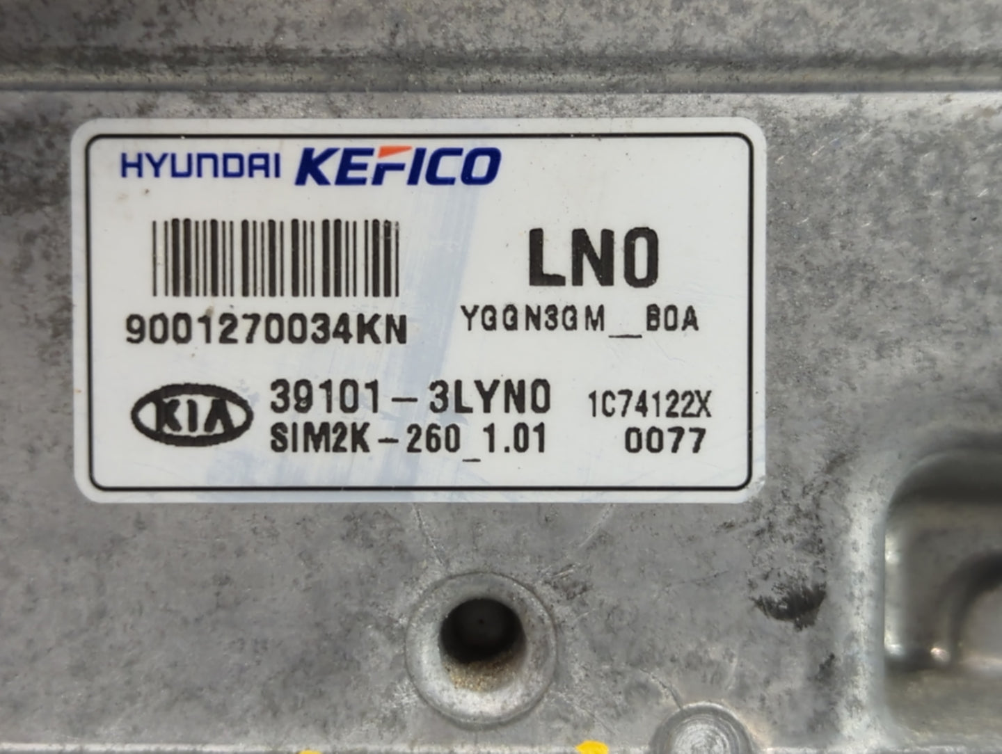 2017-2019 Kia Cadenza PCM Engine Control Computer ECU ECM PCU OEM P/N:39101-3LYN0 Fits Fits 2017 2018 2019 OEM Used Auto Par
