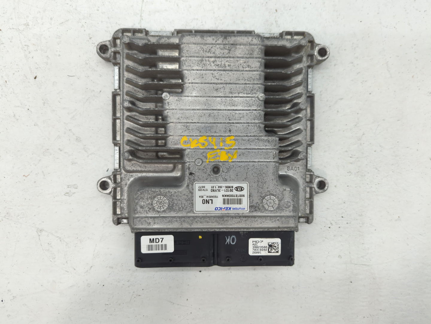 2017-2019 Kia Cadenza PCM Engine Control Computer ECU ECM PCU OEM P/N:39101-3LYN0 Fits Fits 2017 2018 2019 OEM Used Auto Par