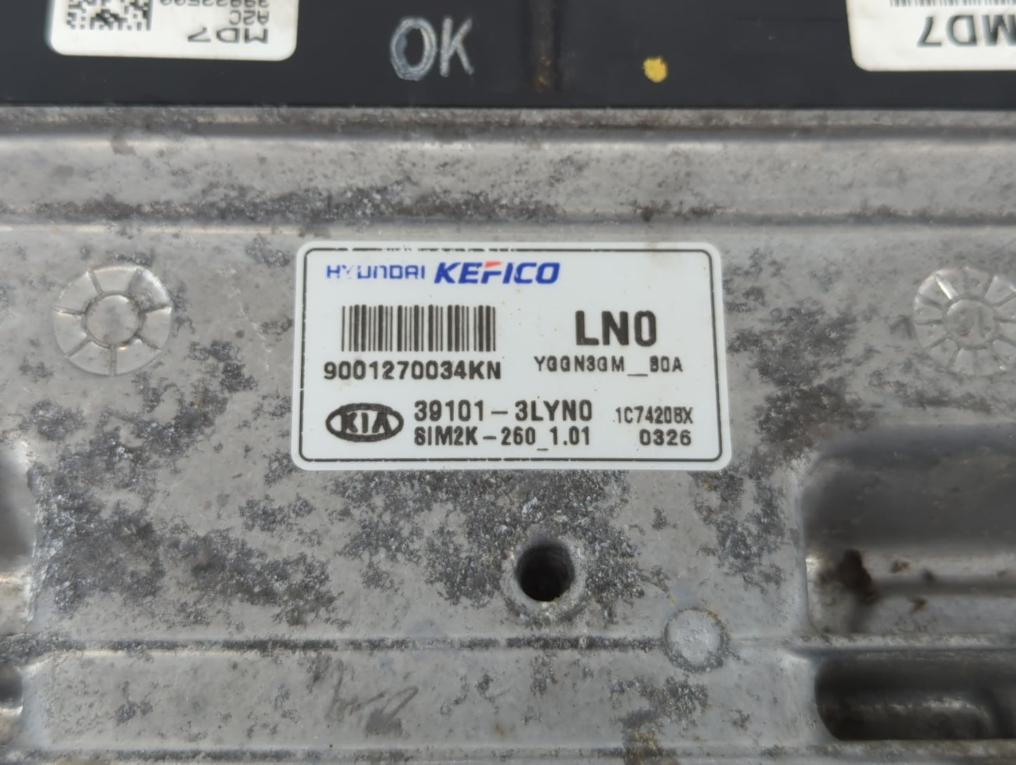 2017-2019 Kia Cadenza PCM Engine Control Computer ECU ECM PCU OEM P/N:39101-3LYN0 Fits Fits 2017 2018 2019 OEM Used Auto Par