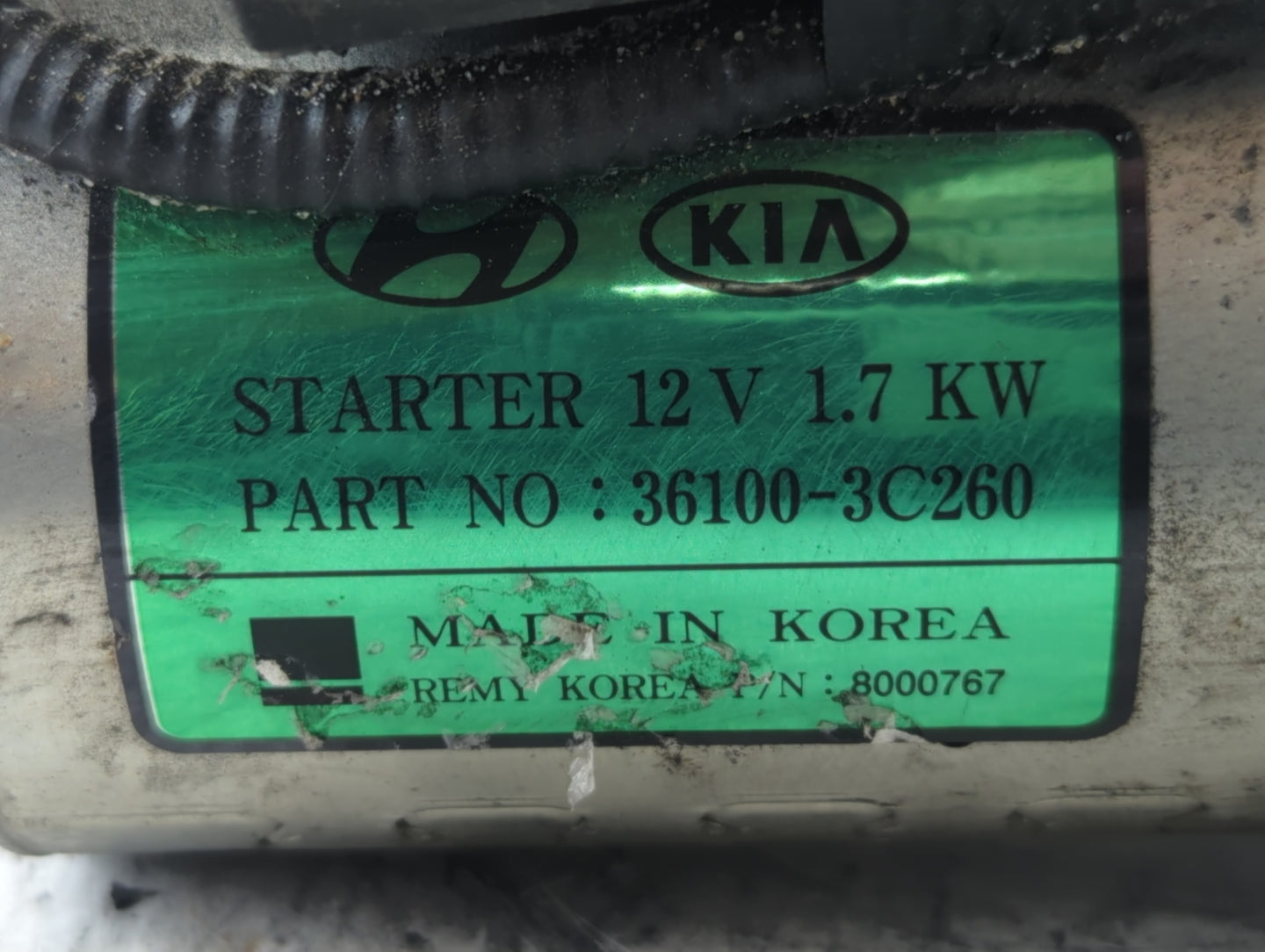 2015-2020 Kia Cadenza Car Starter Motor Solenoid OEM P/N:8000767 36100-3C260 Fits Fits 2015 2016 2017 2018 2019 2020 OEM Use