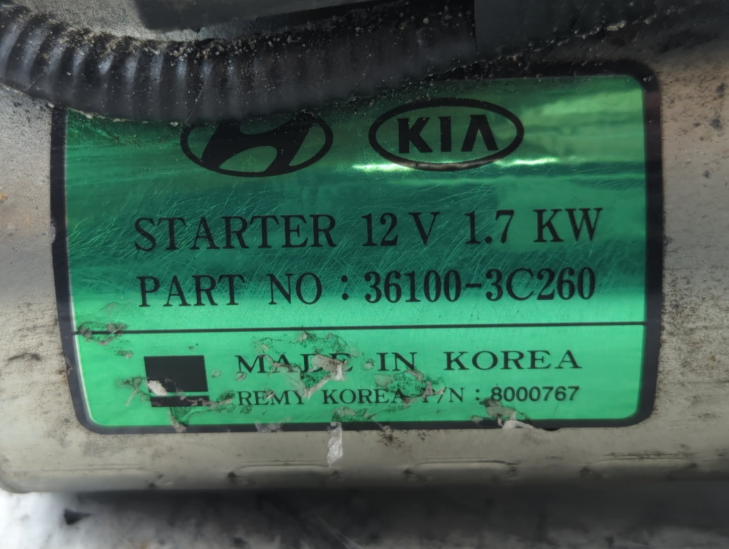 2015-2020 Kia Cadenza Car Starter Motor Solenoid OEM P/N:8000767 36100-3C260 Fits Fits 2015 2016 2017 2018 2019 2020 OEM Use