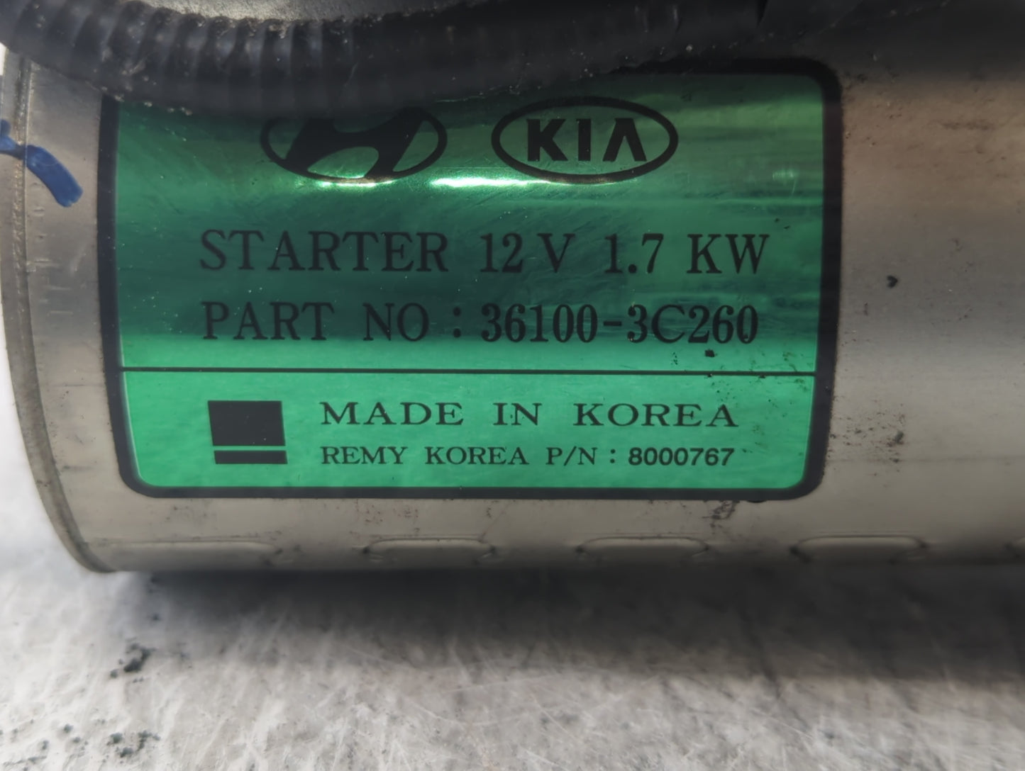 2015-2020 Kia Cadenza Car Starter Motor Solenoid OEM P/N:36100-3C260 Fits Fits 2015 2016 2017 2018 2019 2020 OEM Used Auto P