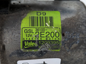 2016-2022 Kia Forte Car Starter Motor Solenoid OEM P/N:1209395 36100-2E200 Fits Fits 2013 2014 2016 2017 2018 2019 2020 2021 2022 OEM Used Auto Parts