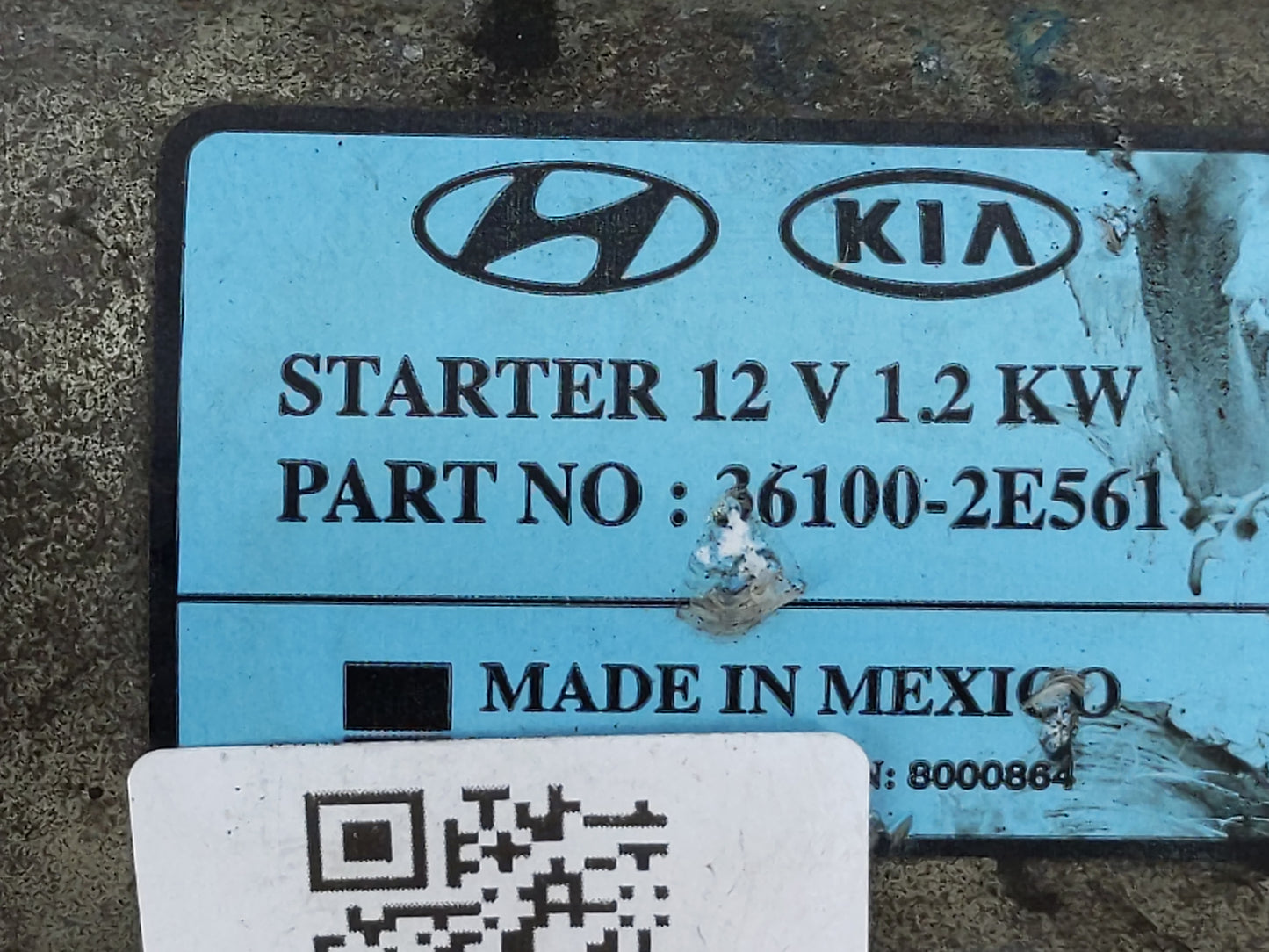 2017-2022 Kia Forte Car Starter Motor Solenoid OEM P/N:36100-2E561 Fits Fits 2017 2018 2019 2020 2021 2022 OEM Used Auto Par