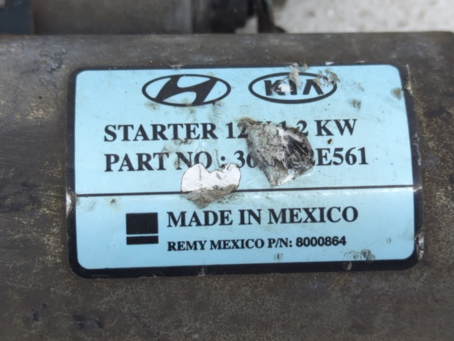 2017-2022 Kia Forte Car Starter Motor Solenoid OEM Fits Fits 2017 2018 2019 2020 2021 2022 OEM Used Auto Parts - Oemusedauto