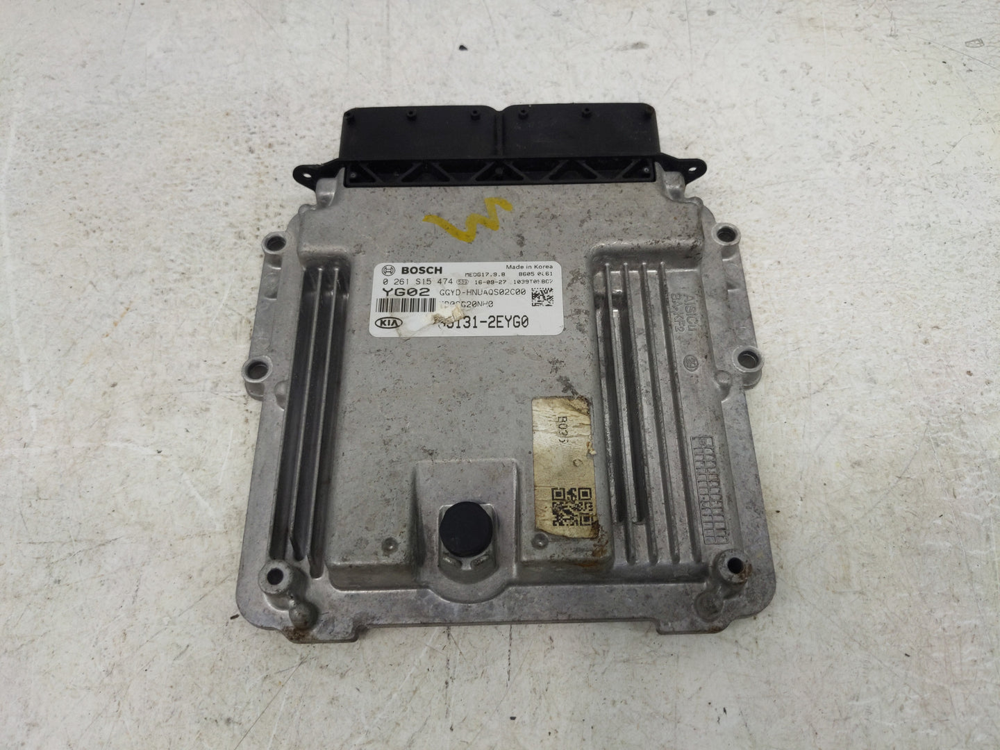 2017-2018 Kia Forte PCM Engine Control Computer ECU ECM PCU OEM P/N:39131-2EYG0, 0 261 S15 474 Fits Fits 2017 2018 OEM Used 