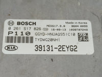 2017-2018 Kia Forte PCM Engine Control Computer ECU ECM PCU OEM P/N:39131-2EYG2 0261S17826 Fits Fits 2017 2018 OEM Used Auto