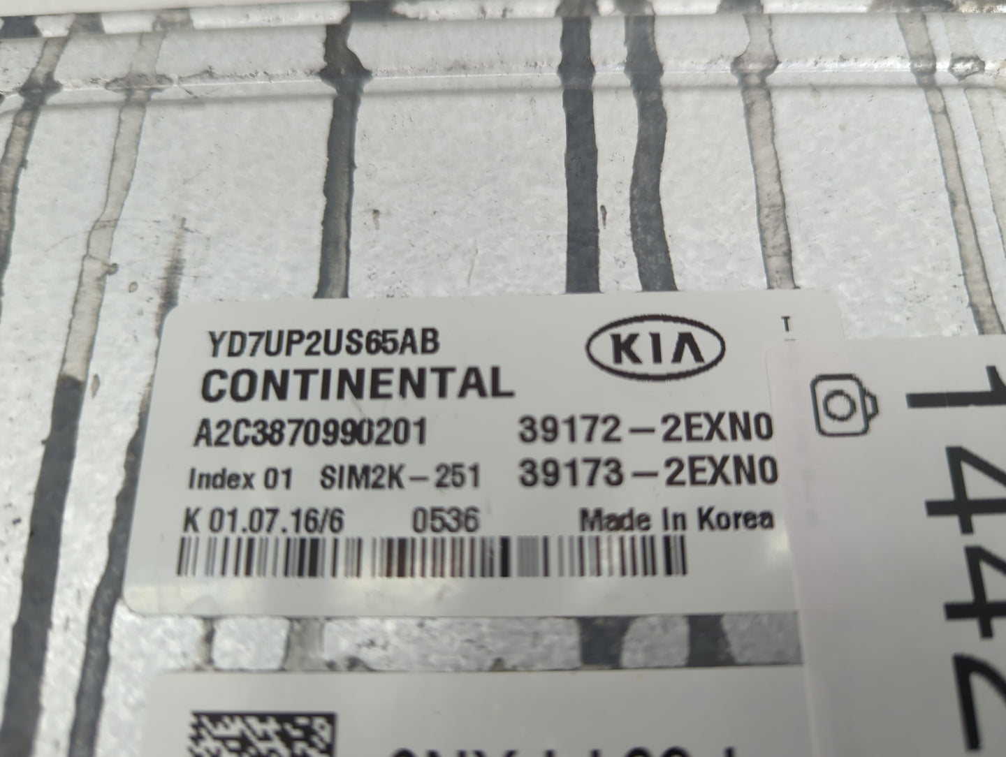 2017-2018 Kia Forte PCM Engine Control Computer ECU ECM PCU OEM P/N:YD7UP2US65AB A2C3870990201, 39172-2EXN0 Fits Fits 2017 2