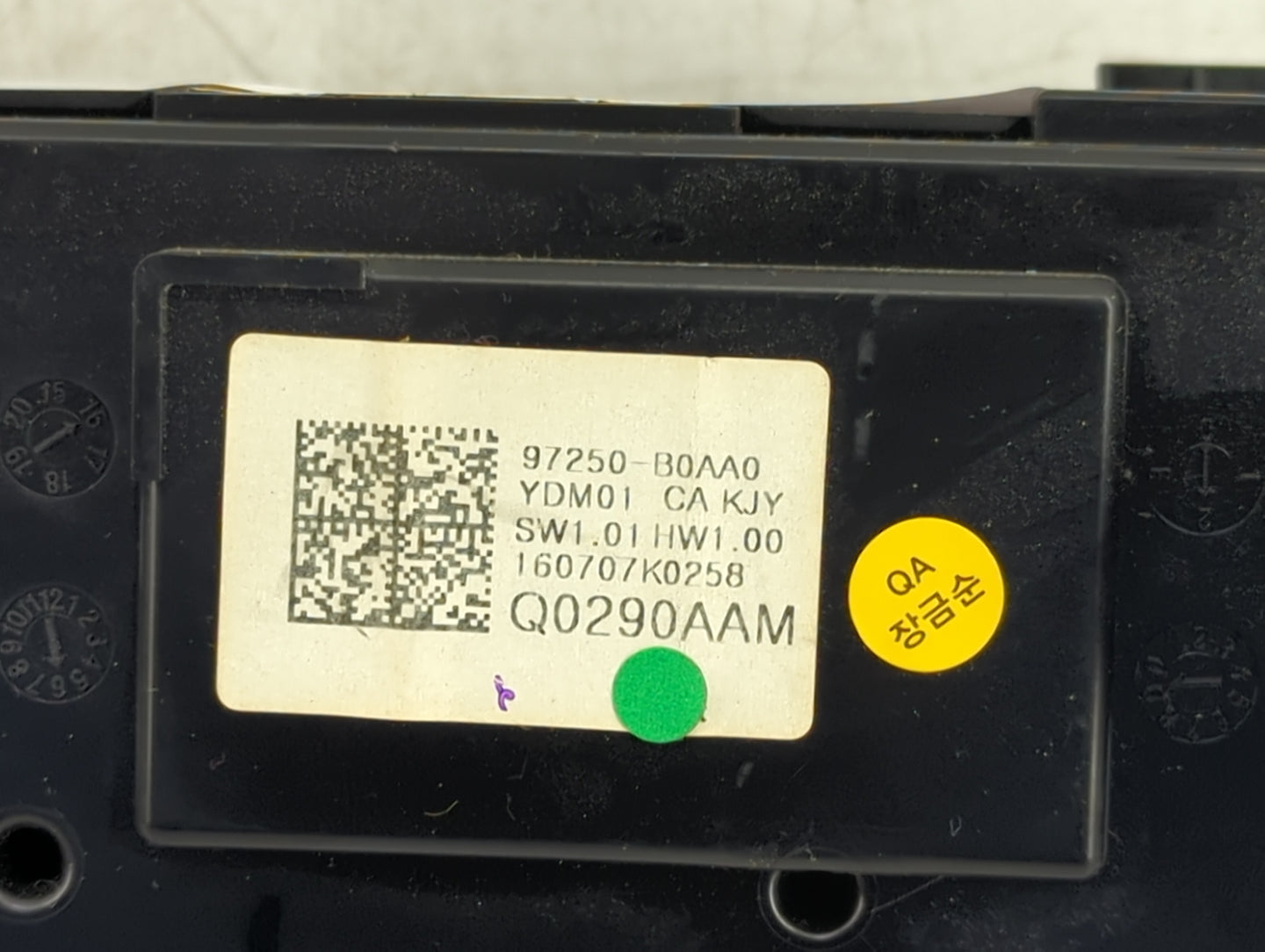 2017-2018 Kia Forte Climate Control Module Temperature AC/Heater Replacement P/N:97250-B0AA0 Q0290AAM Fits Fits 2017 2018 OE