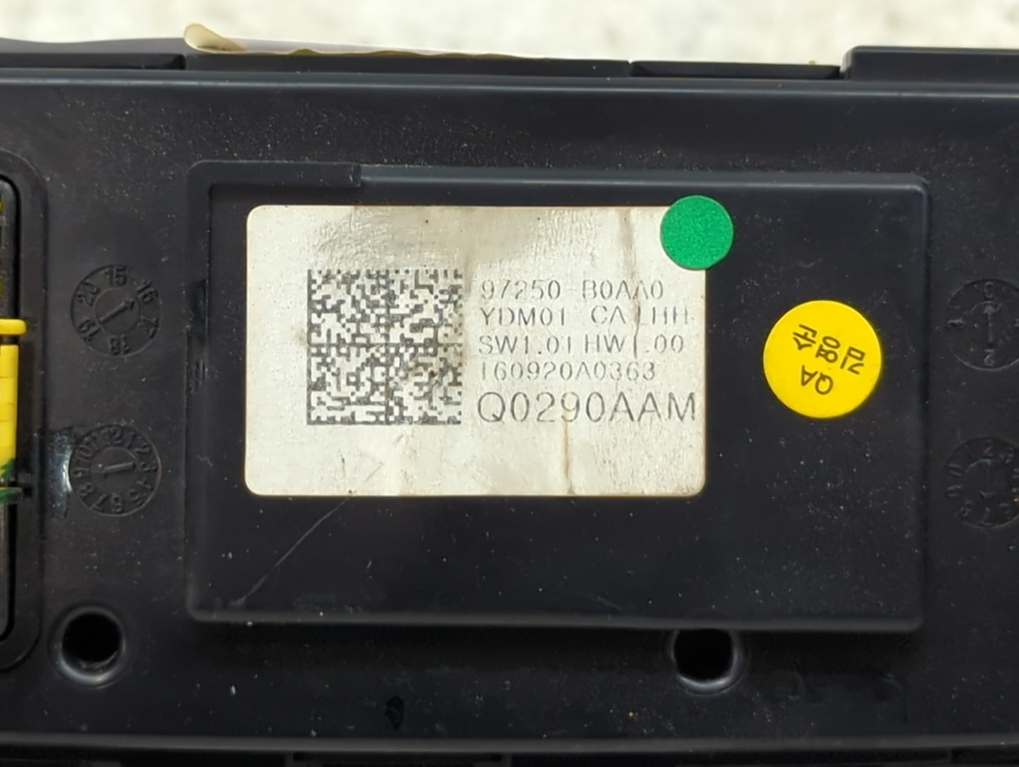 2017-2018 Kia Forte Climate Control Module Temperature AC/Heater Replacement P/N:97250B0AA0 Q0290AAM Fits Fits 2017 2018 OEM