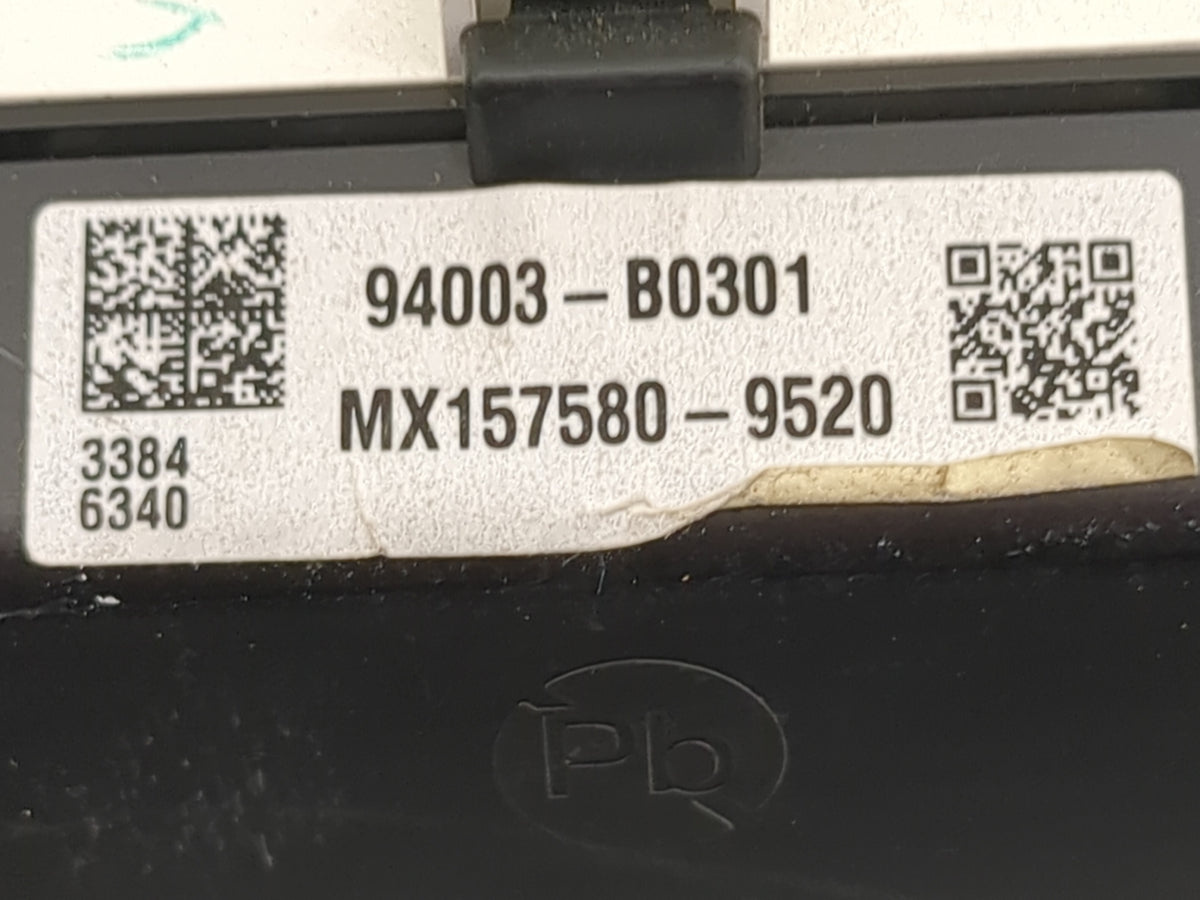 2017-2018 Kia Forte Instrument Cluster Speedometer Gauges P/N:94003-B0301 MX157580-9520 Miles: Fits Fits 2017 2018 OEM Used 
